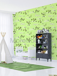  Giấy dán tường trẻ em rừng cây 70203-1
